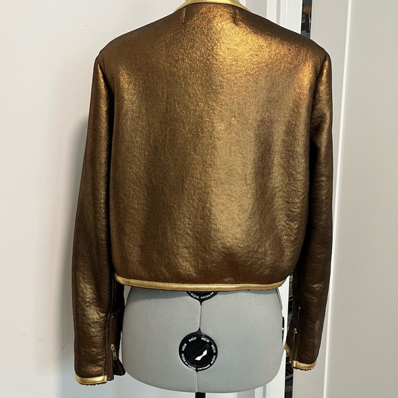 TOCCIN Metallic Bronze Teddy-Pocket Jacket - Picture 4 of 5